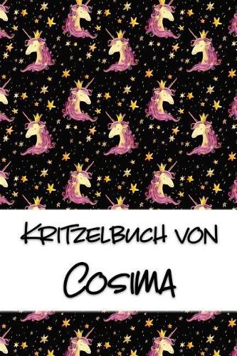 Kritzelbuch von Cosima: Kritzel- und Malbuch mit leeren Seiten für deinen personalisierten Vornamen