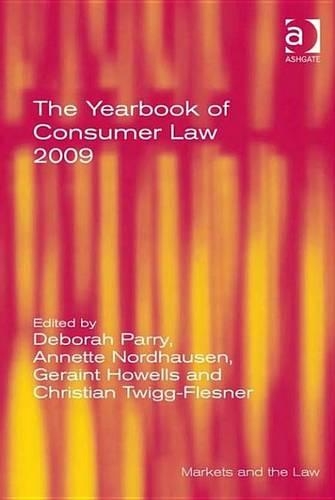 Yearbook of Consumer Law 2009: (Markets and the Law)
