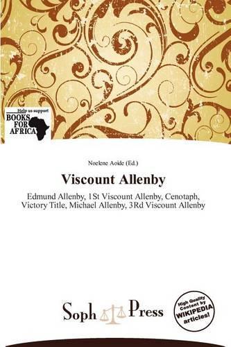 Viscount Allenby: (English)