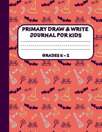 Primary Draw & Write Journal for Kids Grades K-2: Cute Halloween Notebook - Storybook - Diary For Kids, 8.5 x 11 110 pages