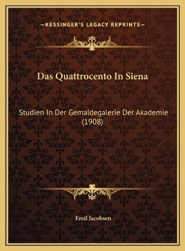 Das Quattrocento In Siena
