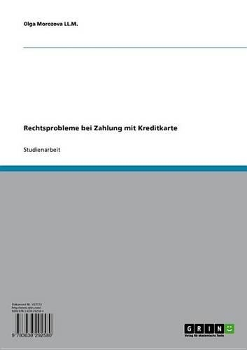 Rechtsprobleme Bei Zahlung Mit Kreditkarte