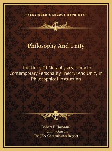 Philosophy And Unity