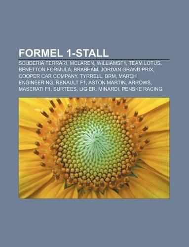 Formel 1-Stall: Scuderia Ferrari, McLaren, Williamsf1, Team Lotus, Benetton Formula, Brabham, Jordan Grand Prix, Cooper Car Company, Tyrrell(Swedish)