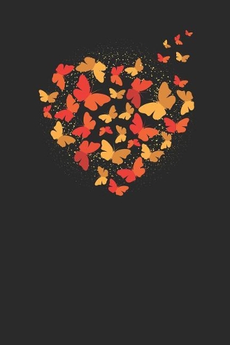 Heart Butterfly: Butterflies Notebook, Graph Paper (6 x 9 - 120 pages) Animal Themed Notebook for Daily Journal, Diary, and Gift