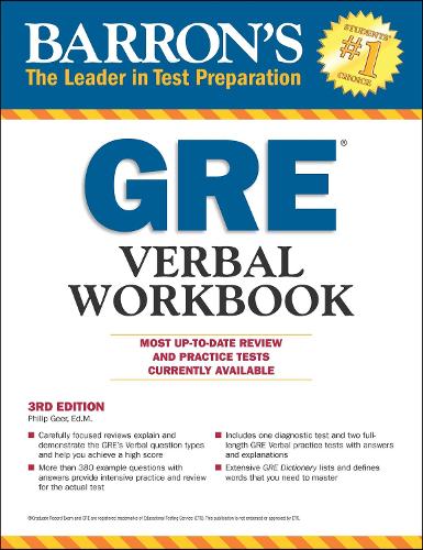GRE Verbal Workbook: (Barron's Test Prep)