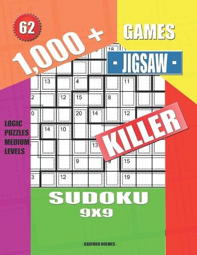 1,000 + Games jigsaw killer sudoku 9x9: Logic puzzles medium levels(62 Killer Sudoku)