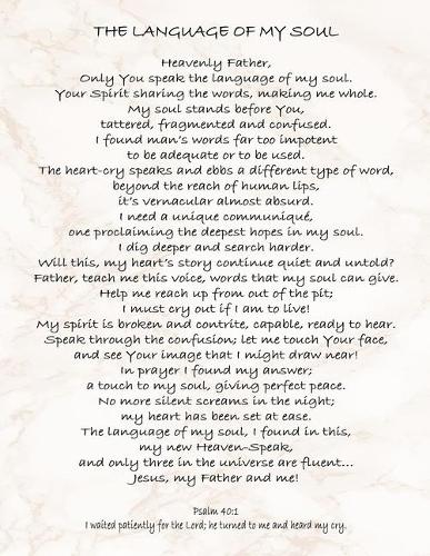 The Language Of My Soul