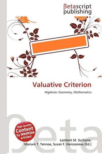 Valuative Criterion: (English)
