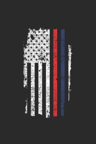 Red Blue Stripes Flag