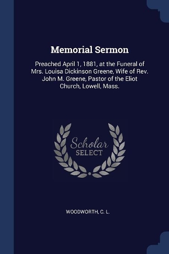 Memorial Sermon