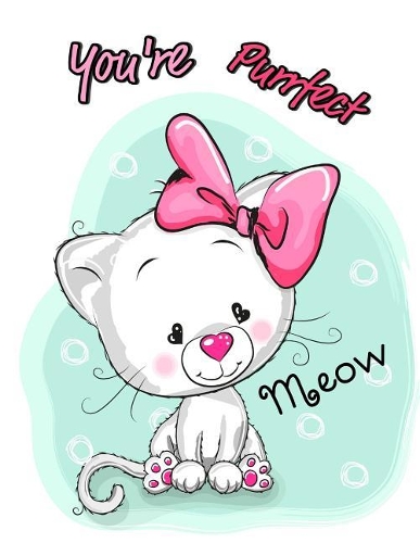 You're Purrfect: Address Book, Large Print for Seniors, 8 1/2" X 11"