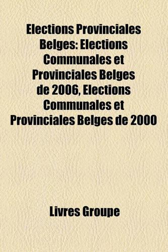 Lections Provinciales Belges