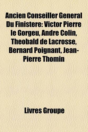 Ancien Conseiller Gnral Du Finistre