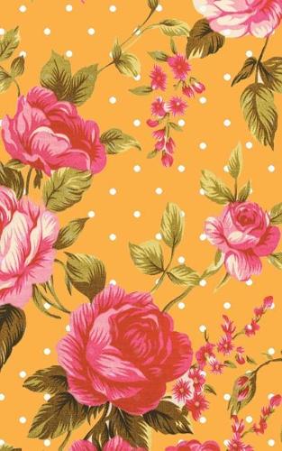 Vintage Rose Pastel Orange Polka Dot Notebook: Cute Vintage Notebook, Rose Flowers Diary, Office Supplies, School Supplies