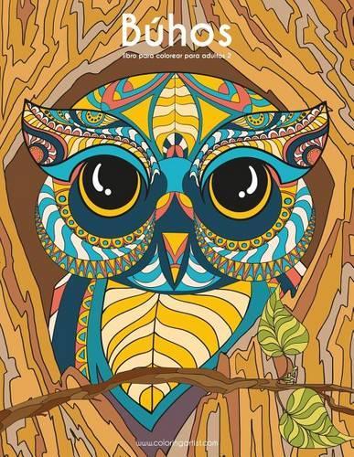 Búhos libro para colorear para adultos 2: (2 Búhos)