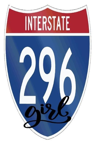 Interstate 296 Girl: 6x9 College Ruled Line Paper 150 Pages