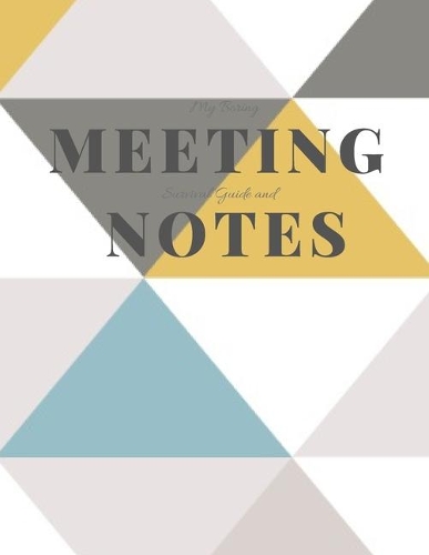 My Boring Meeting Survival Guide and Notes: 8.5x11 Meeting Notebook and Puzzle Book