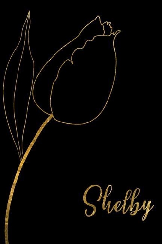 Shelby: Personalized Writing Journal for Women - Elegant Black and Gold