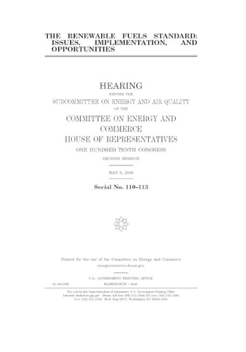 The renewable fuels standard