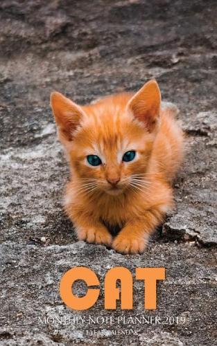Cat Monthly Note Planner 2019 1 Year Calendar