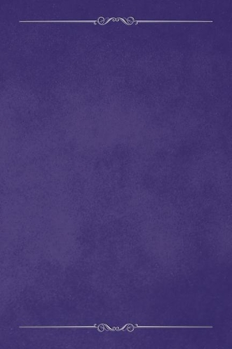 Purple 101 - Blank Notebook with Bars & Scrolls Borders