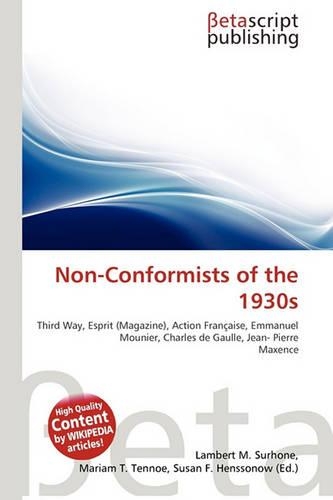 Non-Conformists of the 1930s: (English)