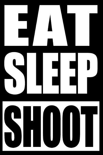 Eat Sleep Shoot Notebook for Airsoft Fans and Players, College Ruled Journal