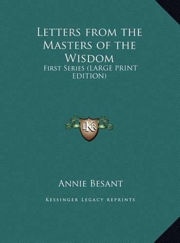 Letters from the Masters of the Wisdom
