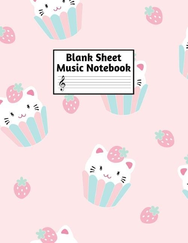 Blank Sheet Music Notebook: Easy Blank Staff Manuscript Book Large 8.5 X 11 Inches Musician Paper Wide 12 Staves Per Page for Piano, Flute, Violin, Guitar, Trumpet, Drums, Cell
