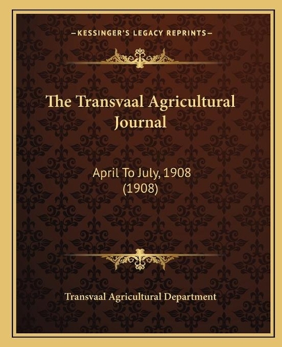 The Transvaal Agricultural Journal