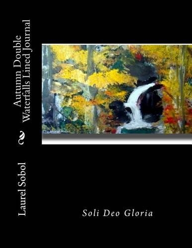 Autumn Double Waterfalls Lined Journal