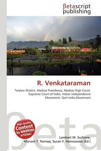 R. Venkataraman: (English)