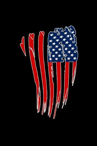 America flag: Notebook Journal Diary 110 Lined pages