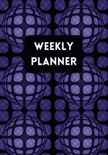 Weekly Planner: Abstract Pattern Purple