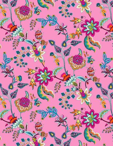 My Big Fat Bullet Journal Chinoiserie Pattern on Pink: Jumbo Sized Dot Style Bullet Journal Notebook - 300 Plus Numbered Pages with 300 Dot Grid Pages, 6 Index Pages and 2 Key Pages in Large 8.5 X 11 Siz