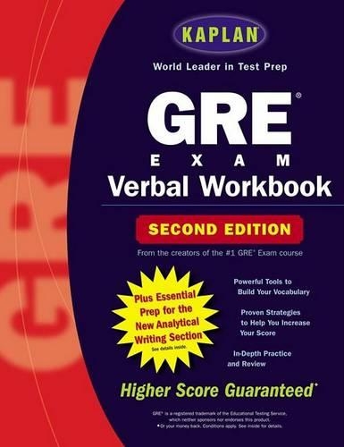 Kaplan GRE Exam Verbal Workbook
