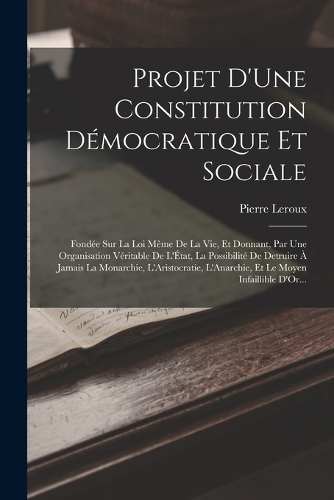 Projet D'Une Constitution Démocratique Et Sociale