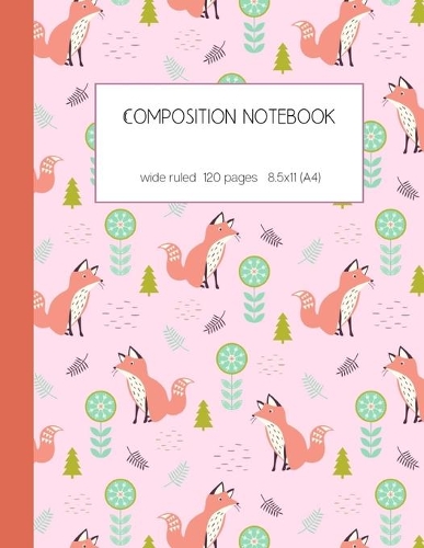 Composition notebook wide ruled 120 pages 8.5x11 (A4)