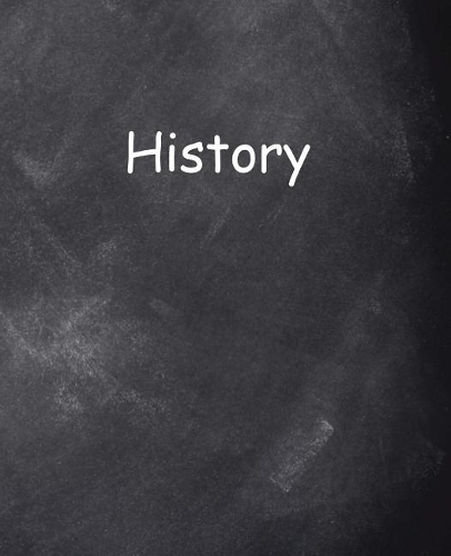 School Composition Book History Chalkboard Style 200 Pages