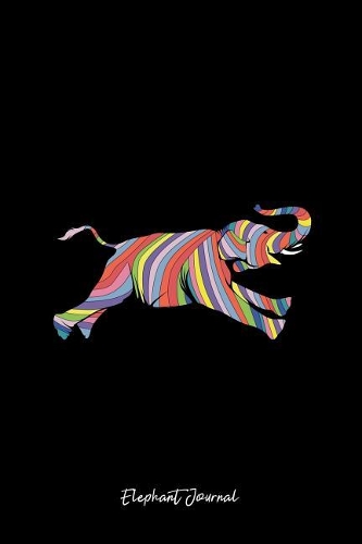 Elephant Journal: Dot Grid Journal - Colorful Elephant Black Cool Circus Zoo Elephant Lover Gift - Black Dotted Diary, Planner, Gratitude, Writing, Travel, Goal, Bull