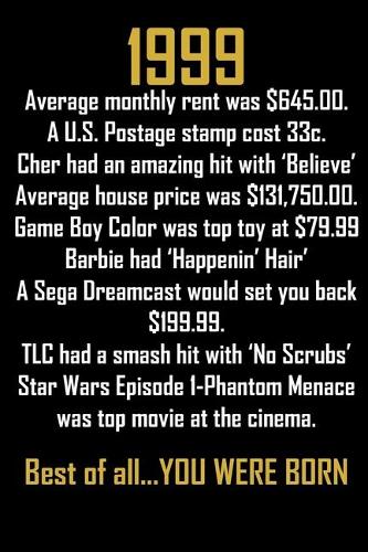 1999....best of all, you were born