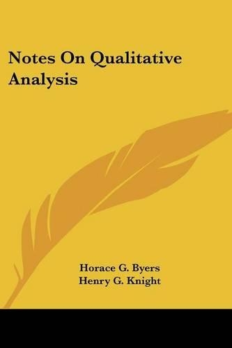 Notes On Qualitative Analysis