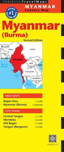 Myanmar Travel Map Second Edition