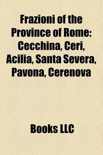 Frazioni of the Province of Rome