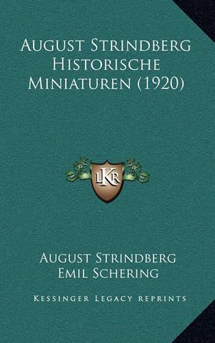 August Strindberg Historische Miniaturen (1920)