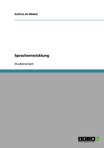 Sprachentwicklung: (German)