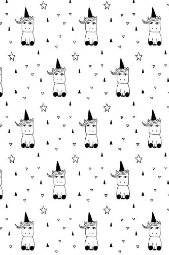 Bullet Journal Notebook Cute Little Unicorns Pattern 5