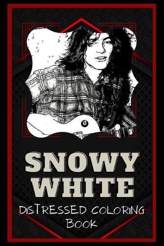 Snowy White Distressed Coloring Book