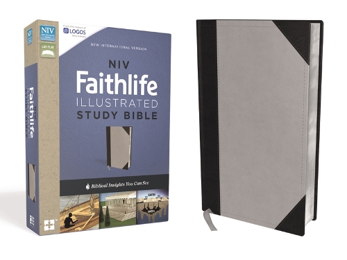 NIV, Faithlife Illustrated Study Bible, Imitation Leather, Gray/Black